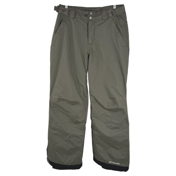 Columbia Snowboard Ski‎ Snow Pants Mens Small Green Omni-tech Nylon PT-2520 - Picture 1 of 15